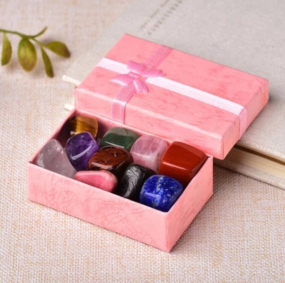 10 Piece Natural Gemstone Set