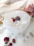 Selenite Offering Bowl "Celestial Bodies"